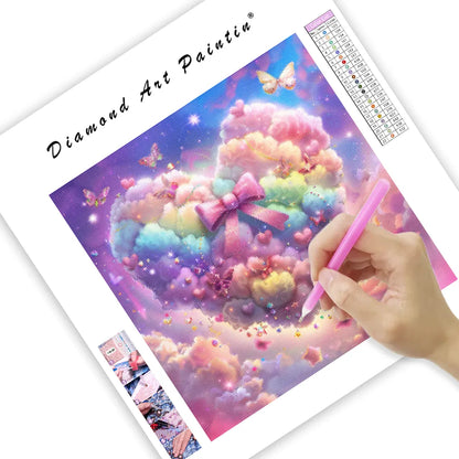 Pastel Heart Rainbow - Diamond Painting