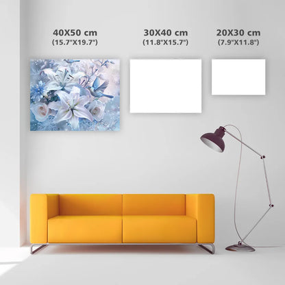 Winter Bloom - Diamond Painting