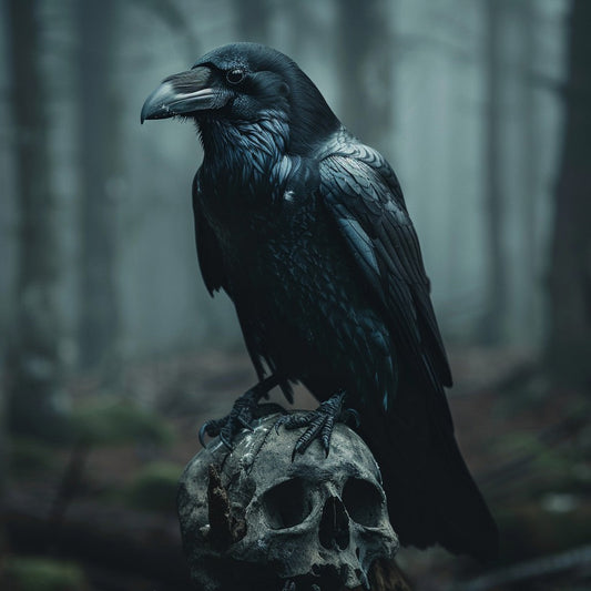 Raven and Skull - Diamond Painting