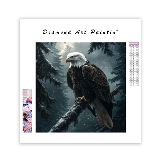 Majestic Bald Eagle - Diamond Painting