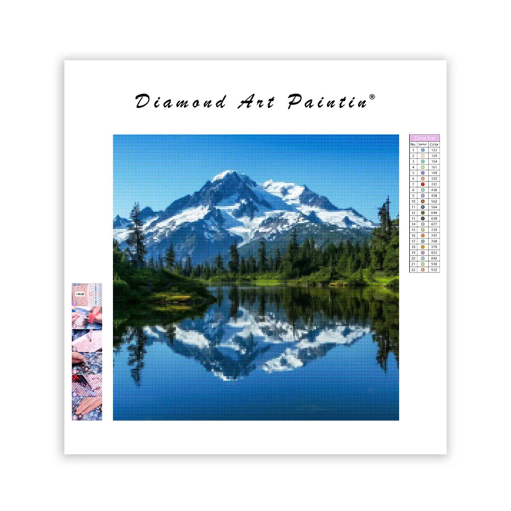 Crystal Lake Reflection - Diamond Painting