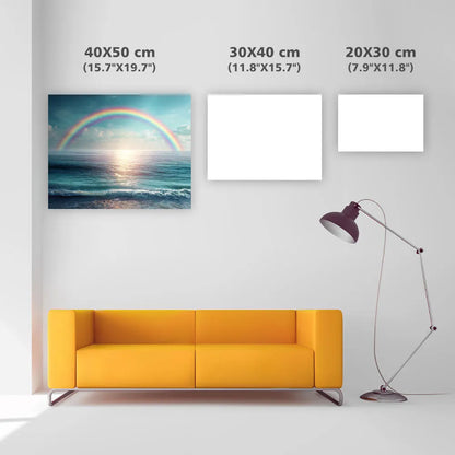 Rainbow over Calm Sea - Diamond Painting