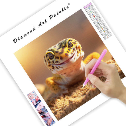 Leopard Gecko Smile - Diamond Painting
