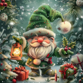 Holly Gnome - Diamond Painting