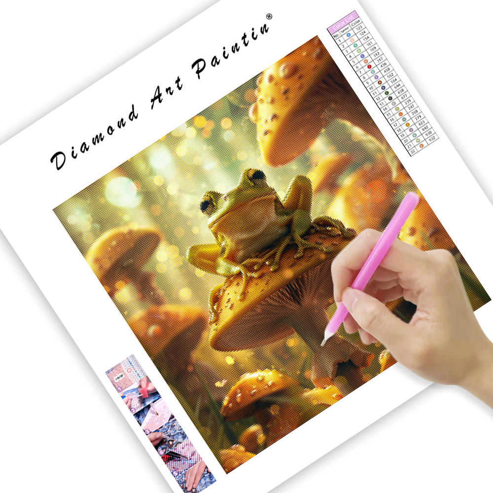 Mushroom Frog - Diamond Painting
