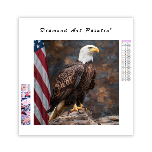 Patriotic Eagle - Diamond Painting
