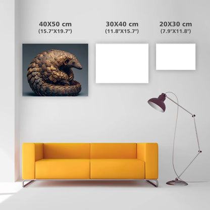 Pangolin Curled - Diamond Painting