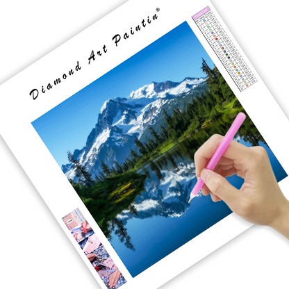 Crystal Lake Reflection - Diamond Painting