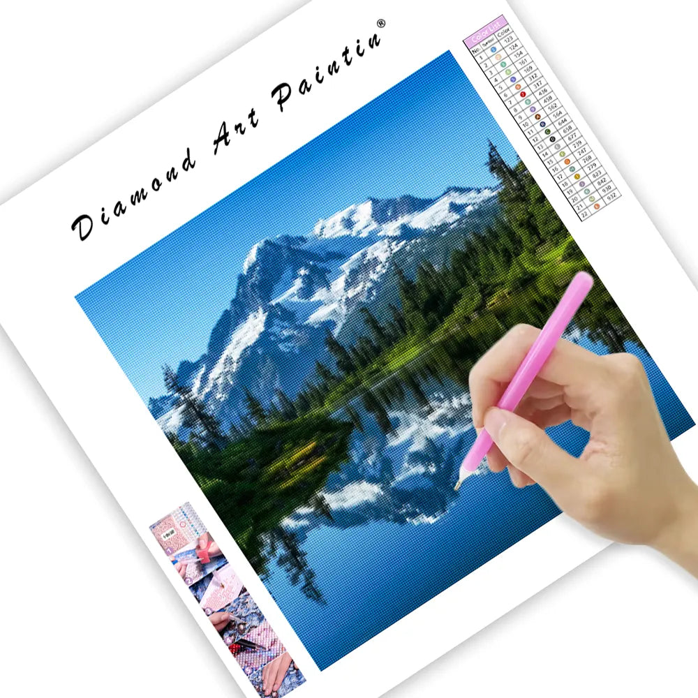 Crystal Lake Reflection - Diamond Painting