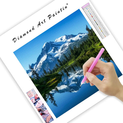 Crystal Lake Reflection - Diamond Painting