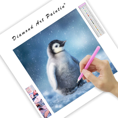 Emperor Penguin Chick - Diamond Painting