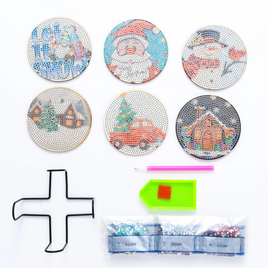 DIY Santa Claus - Diamond Coaster