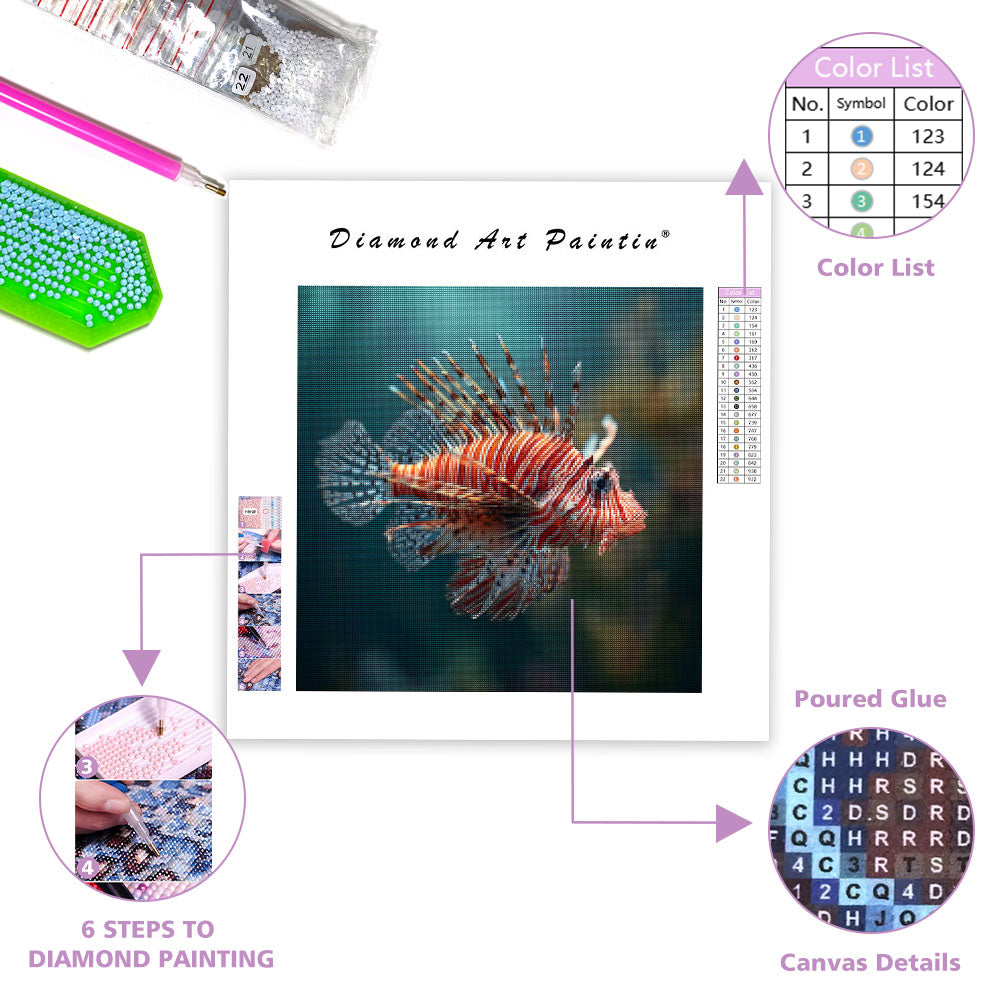 Lionfish Display - Diamond Painting