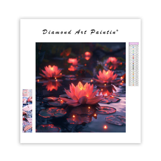 Holy Light Lotus - Diamond Painting