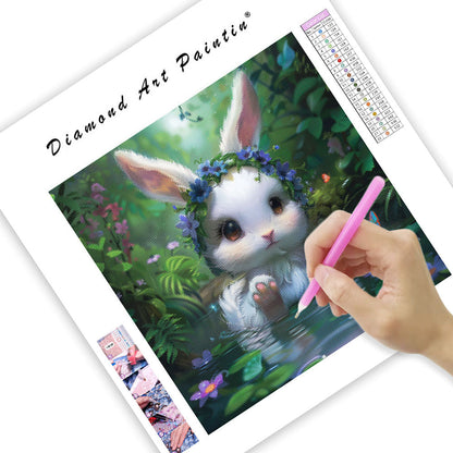 Fantasy Flower Rabbit - Diamond Painting