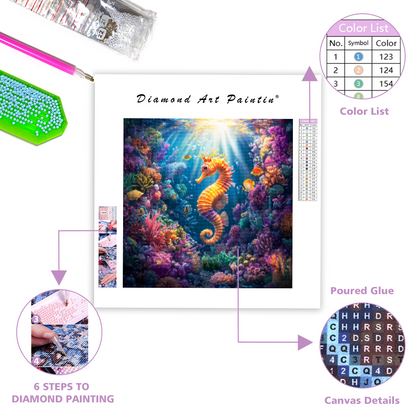 Underwater Seahorse Garden - Diamond Painting