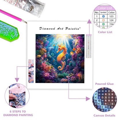 Underwater Seahorse Garden - Diamond Painting