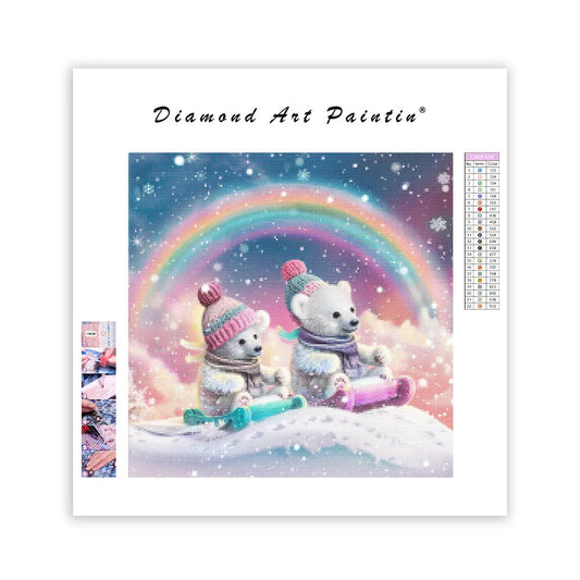 Winter Cubs - Diamond Painting