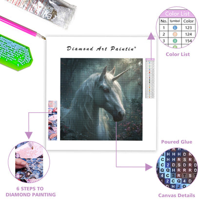 Enchanted Forest Unicorn - Diamond Painting