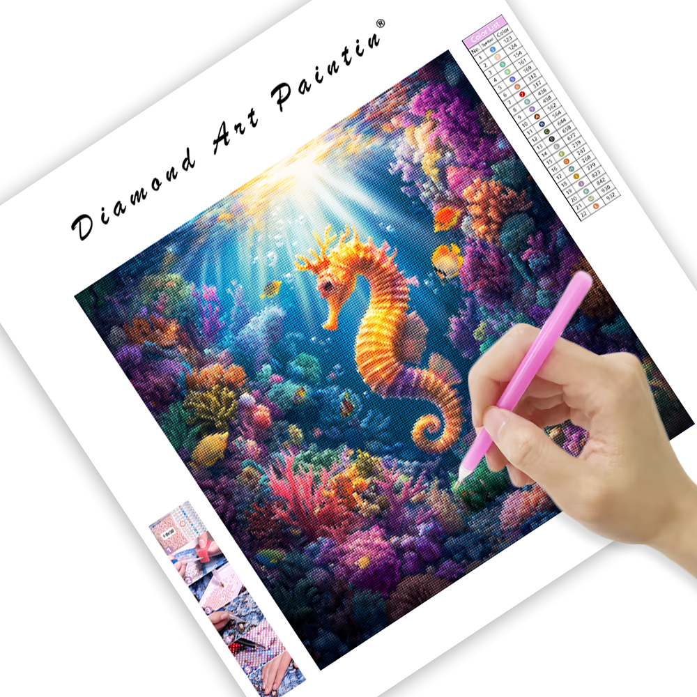 Underwater Seahorse Garden - Diamond Painting