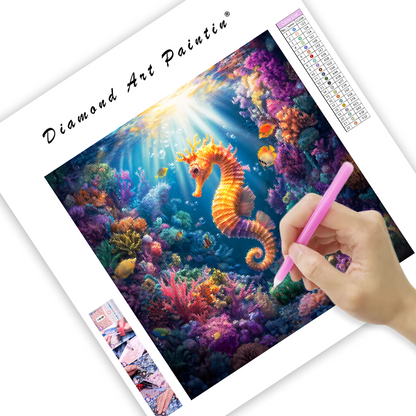 Underwater Seahorse Garden - Diamond Painting