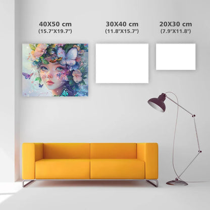 Whimsical Flower Girl - Diamond Painting