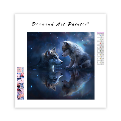 Reflection of a Wolf – Diamond Painting
