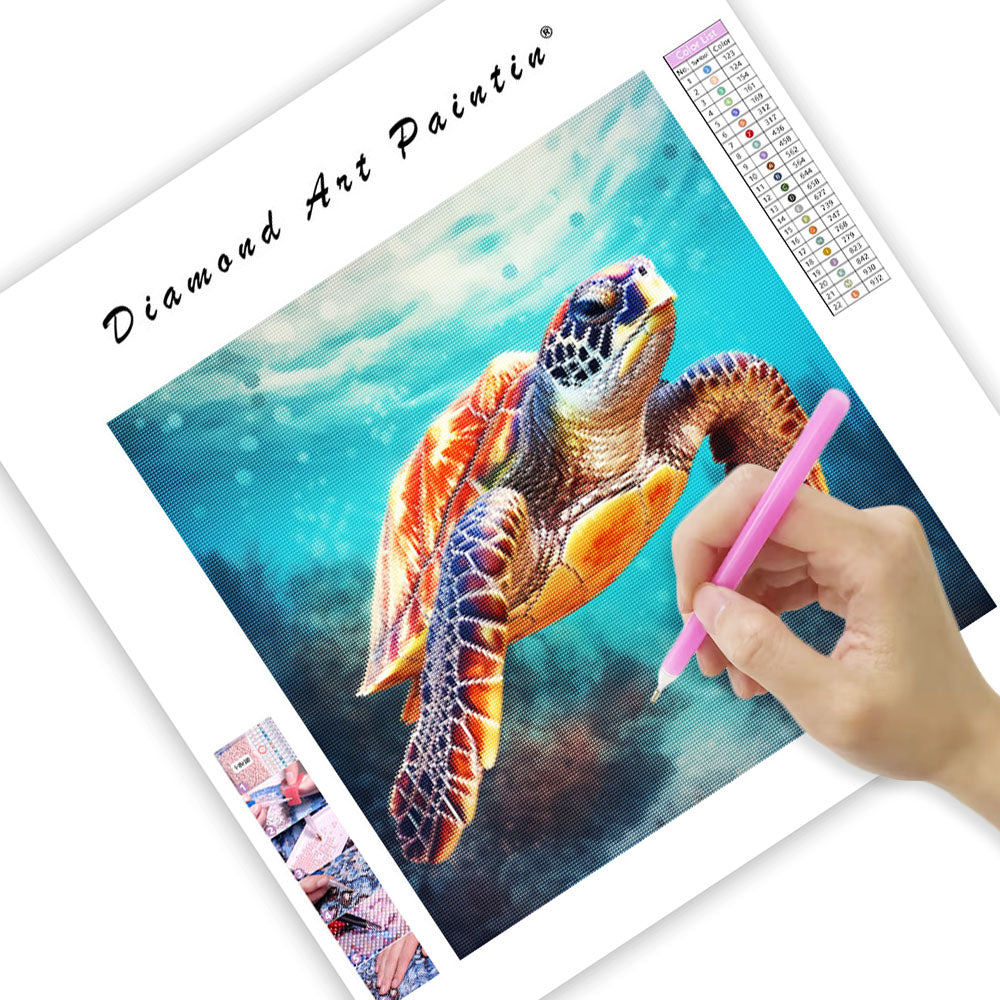 Sea Turtles and Color - Diamond Painting