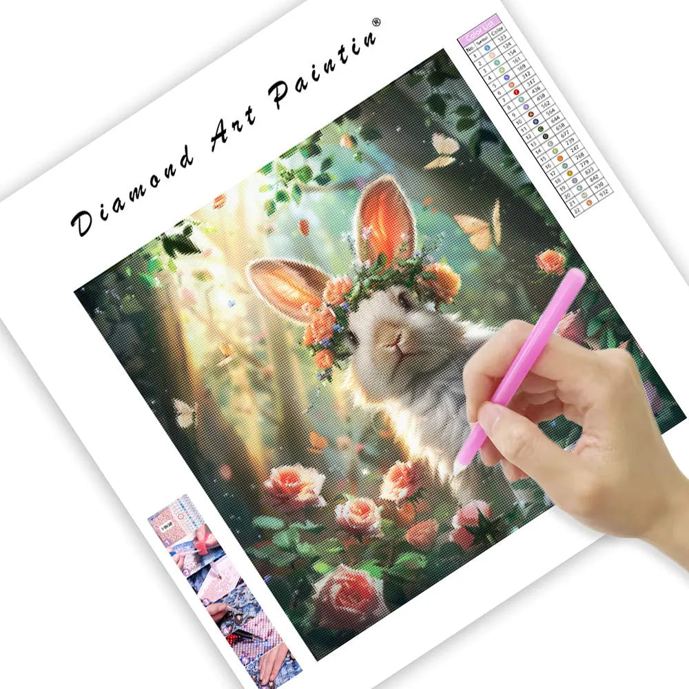 Bloom Bunny - Diamond Painting