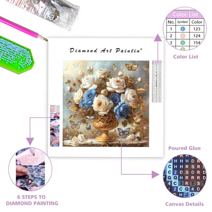 Blue Elegance – Diamond Painting