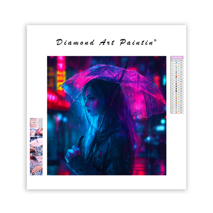 Cyberpunk Mystical Girl - Diamond Painting