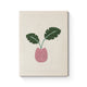 Pink Pot with Green Leaves - Punch Needle