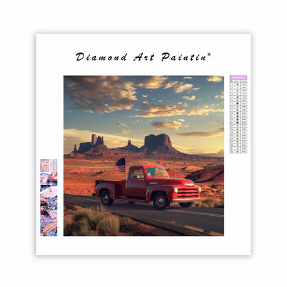 Route 66 Truck - Diamond Painting
