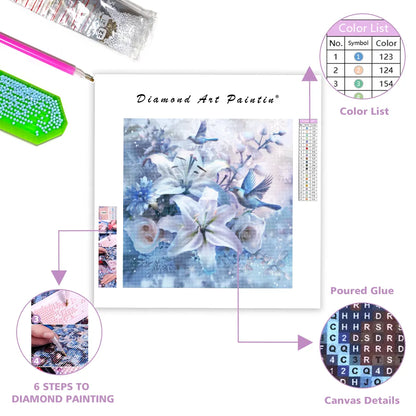 Winter Bloom - Diamond Painting