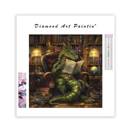 The Scholar Dragon - Diamond Painting