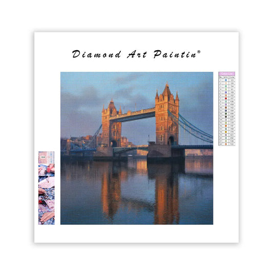 London Tower Bridge at Dawn - Diamond Painting