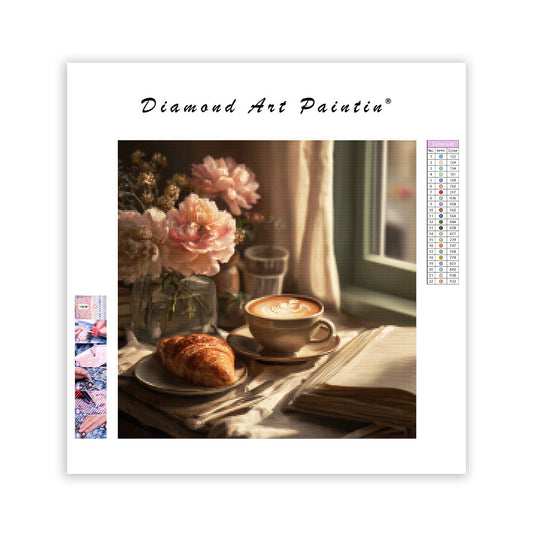 Sunlit Breakfast Moment - Diamond Painting