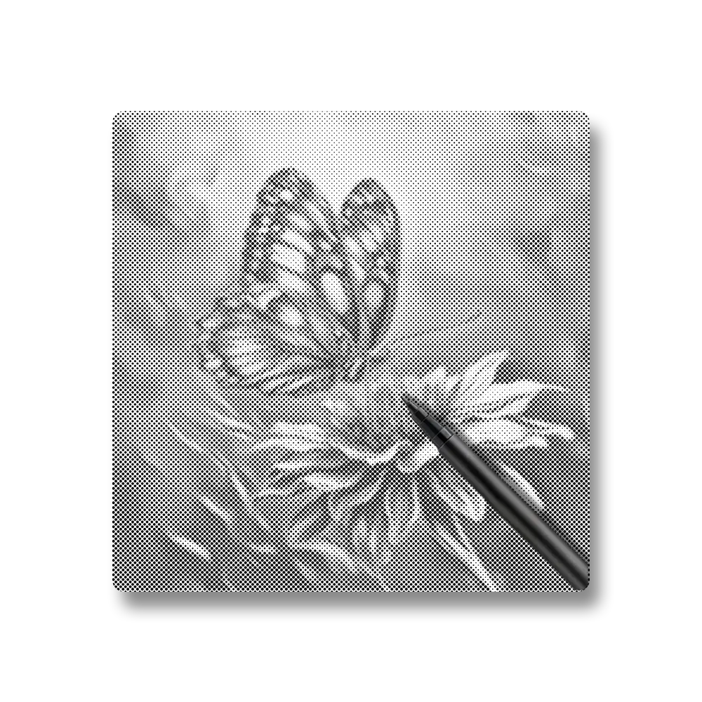 Vibrant Butterfly - Dot Painting