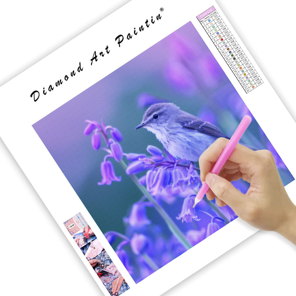 Bluebell Bird - Diamond Painting