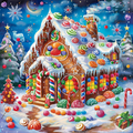 Christmas Candy House - Diamond Painting