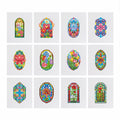 Mini-Vibrant Floral Stained Glass
