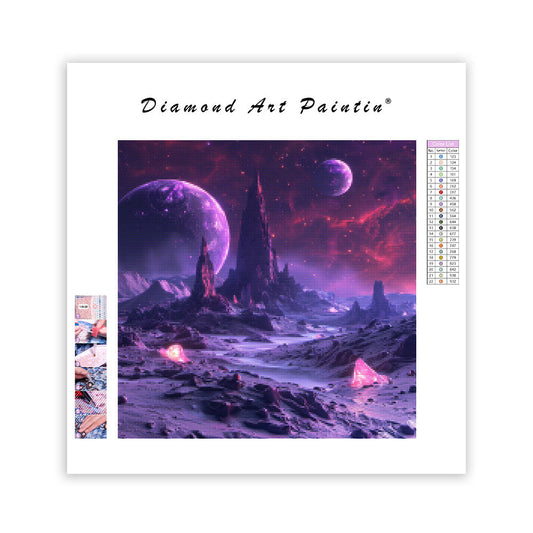Alien Planet Vista - Diamond Painting
