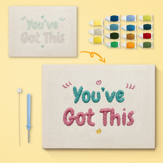 You've Got This - Punch Needle