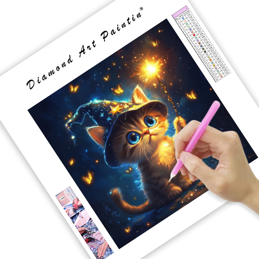 Magical Kitten - Diamond Painting