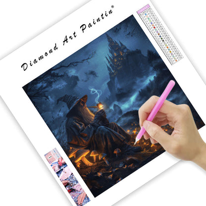 Forest Night Wizard - Diamond Painting