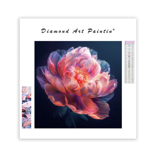Peony Glow - Diamond Painting