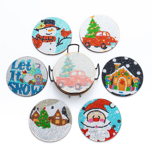 DIY Santa Claus - Diamond Coaster