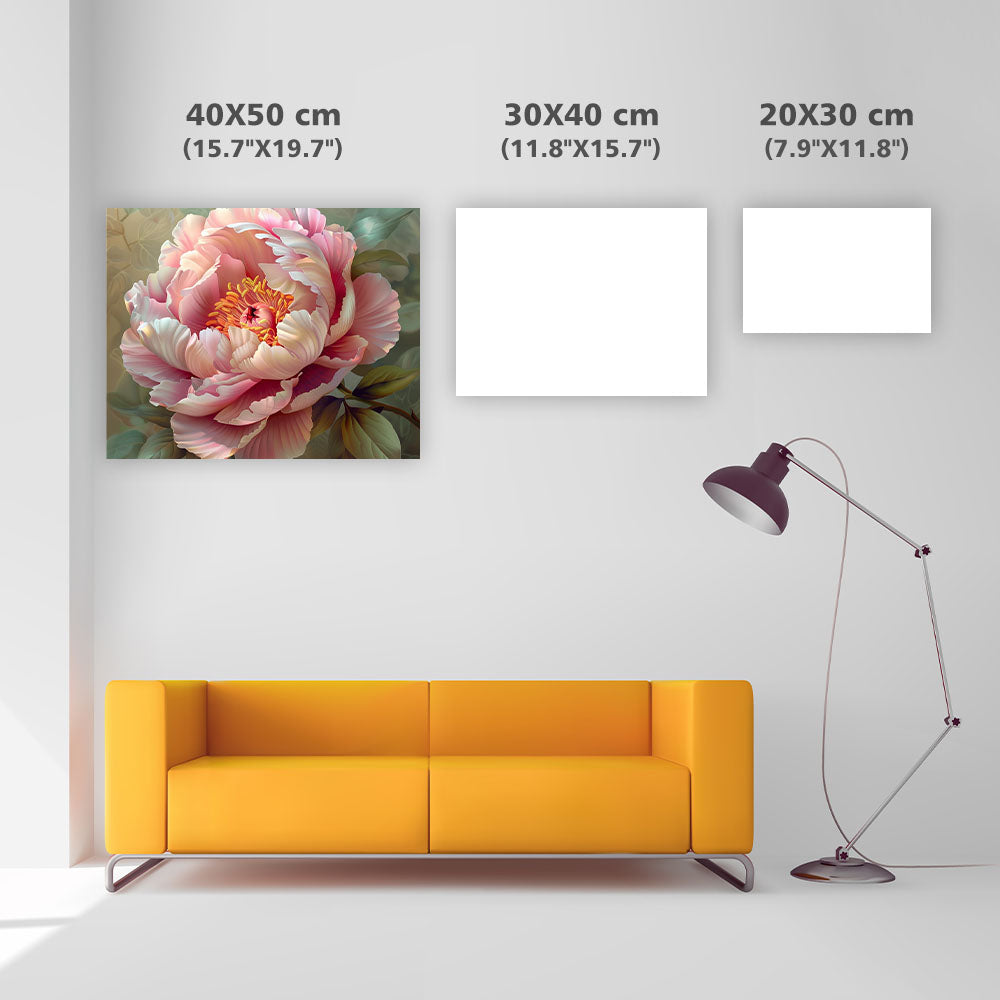 Blooming Peony Grace - Diamond Painting
