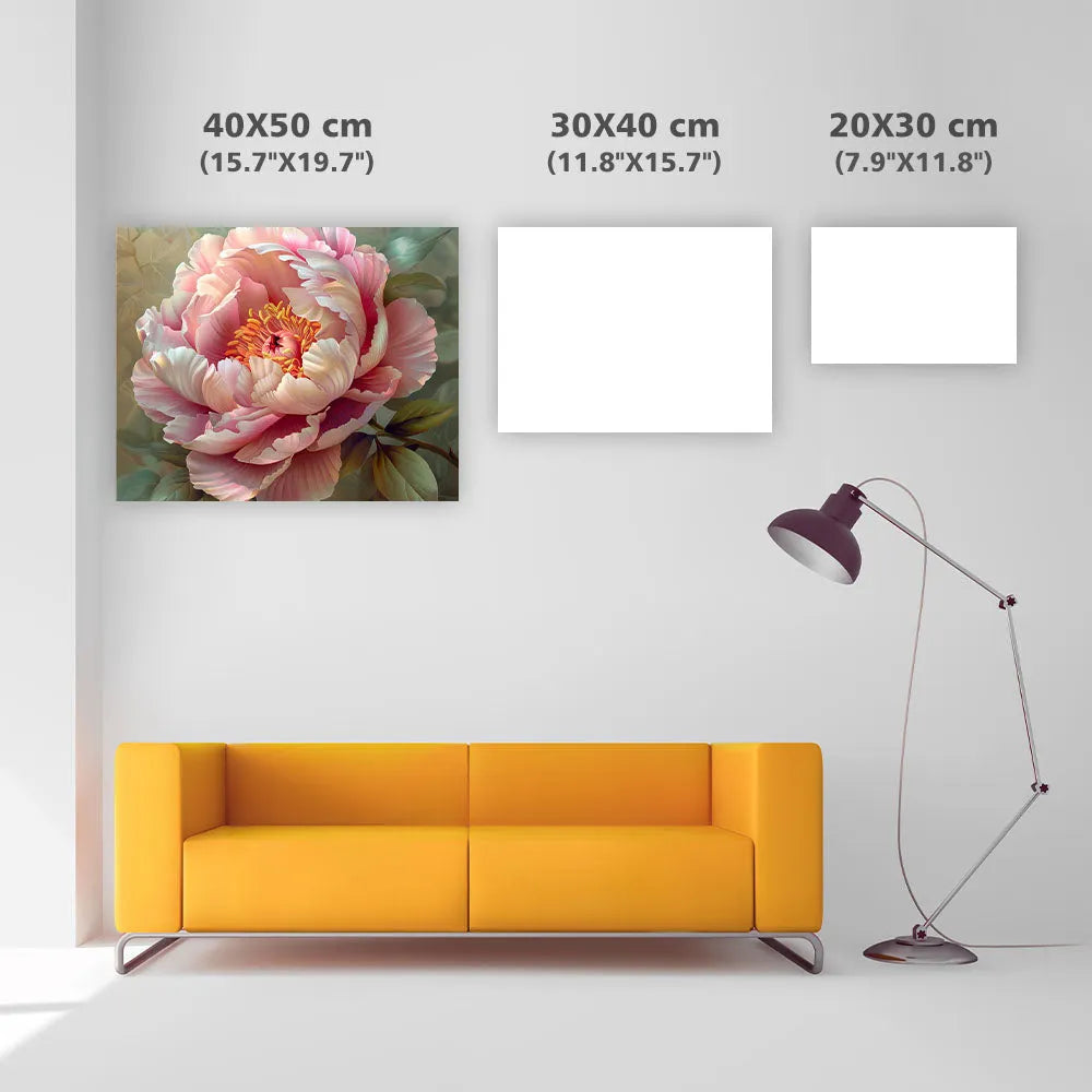 Blooming Peony Grace - Diamond Painting