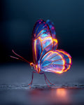 Neon Butterfly Glow - Diamond Painting